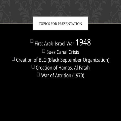 israel palestine conflict early historypptx