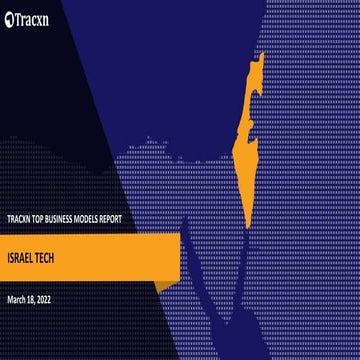Tracxn - Top Business Models- Israel Tech - Apr 2022 | PPTX