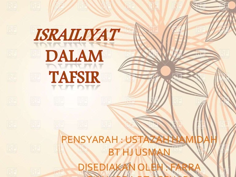 Israiliyat Dalam Tafsir