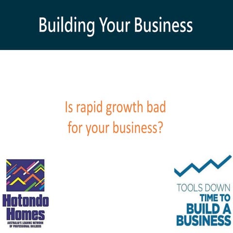 Is rapid growth bad for your business?