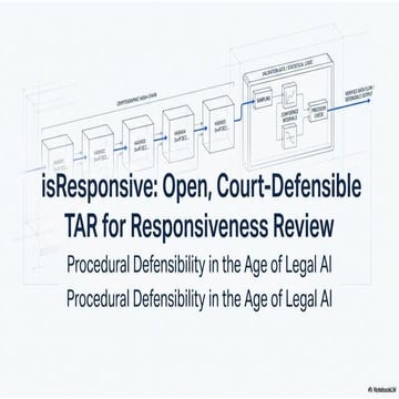 Open-Source, Court-Defensible TAR Methodology | PPTX