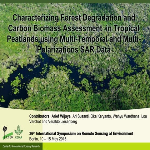 Characterizing Forest Degradation and Carbon Biomass Assessment  in Tropical ...