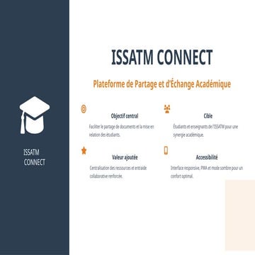 ISSATM CONNECT: Plateforme Académique Intégrée pour Étudiants et ...