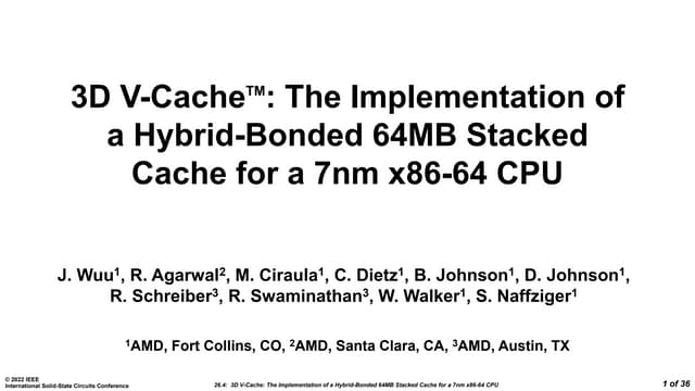 3D V-Cache 
