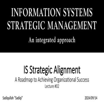 Information System Strategic management_Lecture #02.pptx