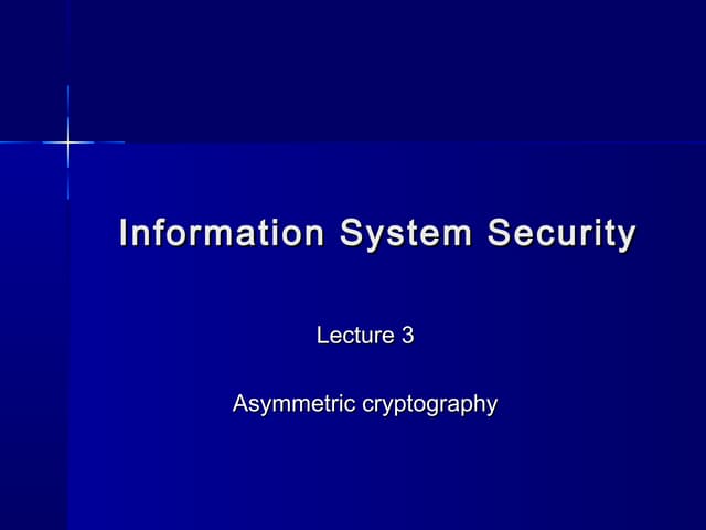 Iss lecture 3