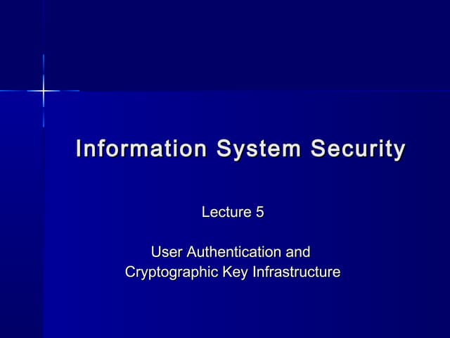 Iss lecture 5