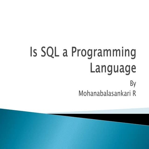 Is SQL a Programming Language.pptx
