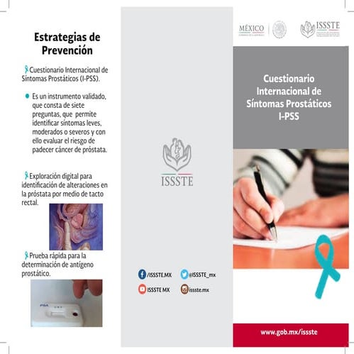 Cuestionario ipss (puntuacion internacional de los sintomas prostaticos ...