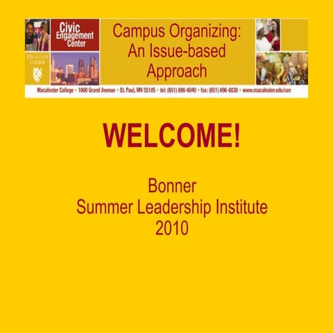 Issue based organizing | PPT