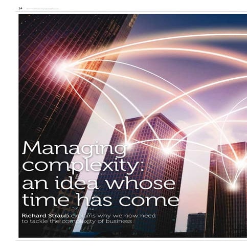 "Managing Complexity" - Article Richard Straub EFMD Global Focus Magazine