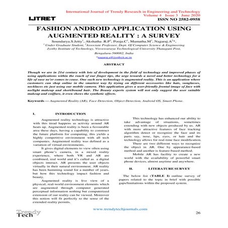 FASHION ANDROID APPLICATION USING  AUGMENTED REALITY : A SURVEY