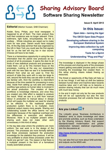 Sharing Advisory Board newsletter #8