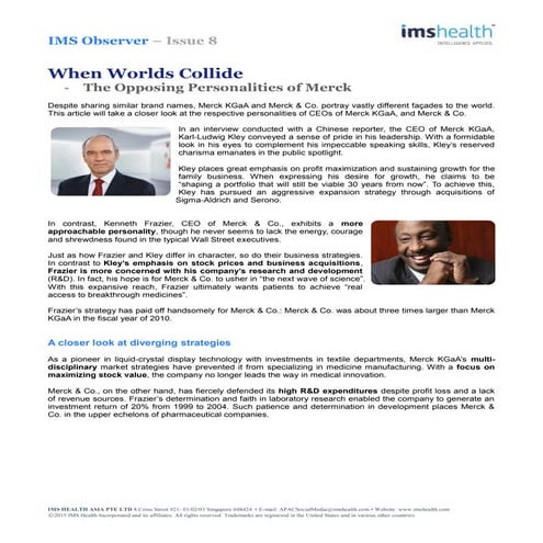 IMS Observer (Issue 8) - When Worlds Collide