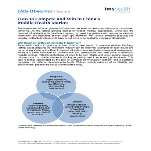 IMS Observer (Issue 9) - China mHealth