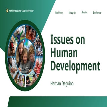 Comprehensive Exploration of Human Development Issues and Debates | PPTX