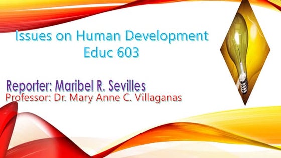 Issues on human development | PPT