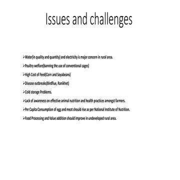 Issues and challenges in poultry.pp pof the tx