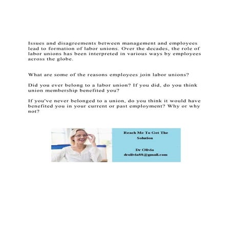 Issues and disagreements between management and employees lead.docx