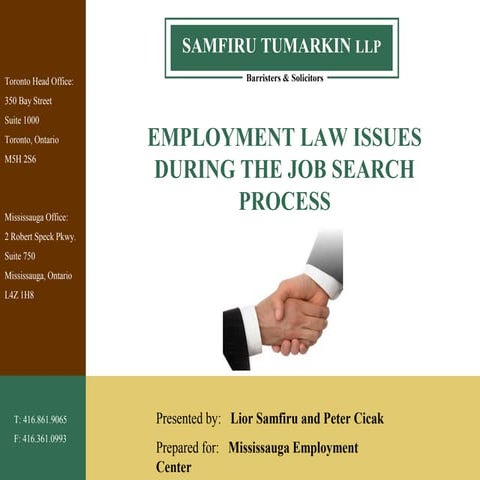 Employment Law Issues During Job Search