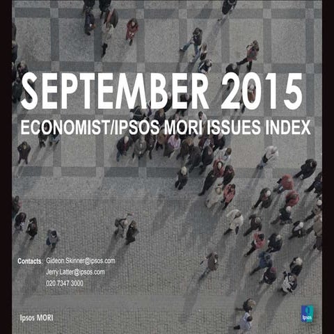 Ipsos MORI/Economist Issues Index - September 2015