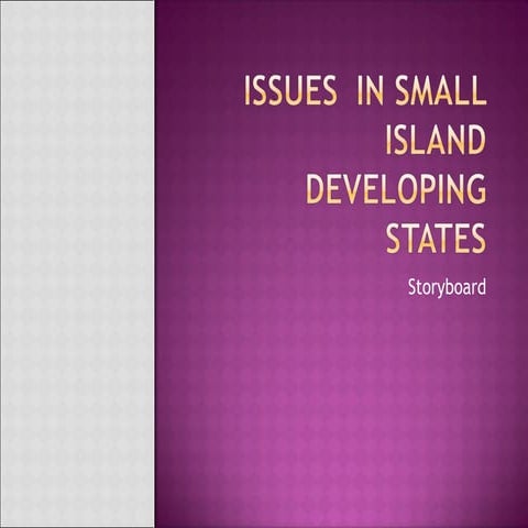 Issues in small island developing states 2 | PPT