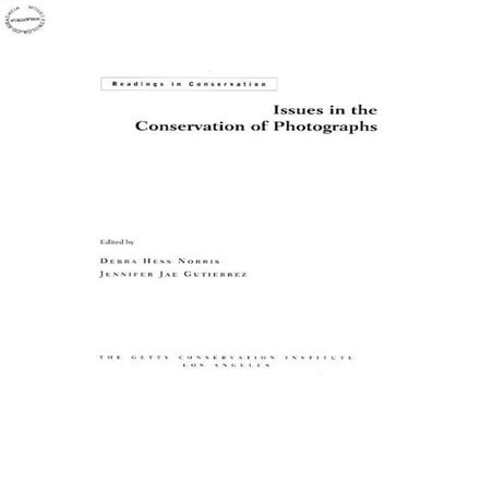 Issues in the conservation of photographs