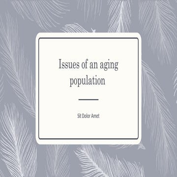 Economic and Social Impacts of an Ageing Population | PDF