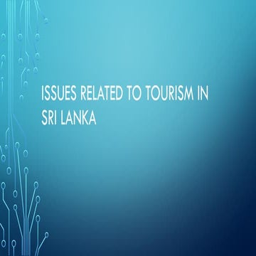 Issues Related to Tourism in Sri Lanka.pptx