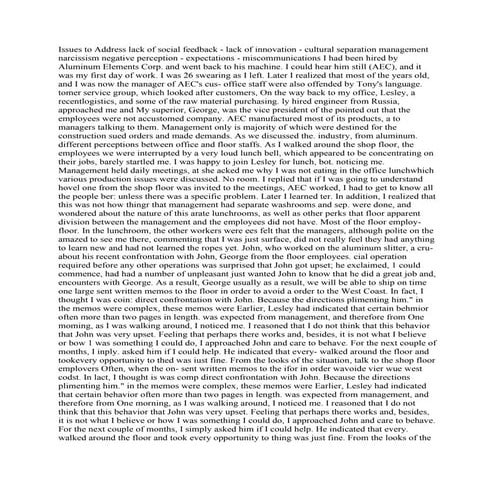 Issues to Address  lack of social feedback - lack of innovation - cult.pdf