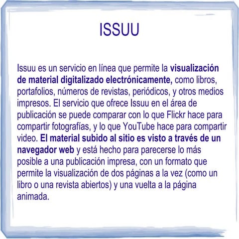 Manual educativo para el uso de issuu | PPTX