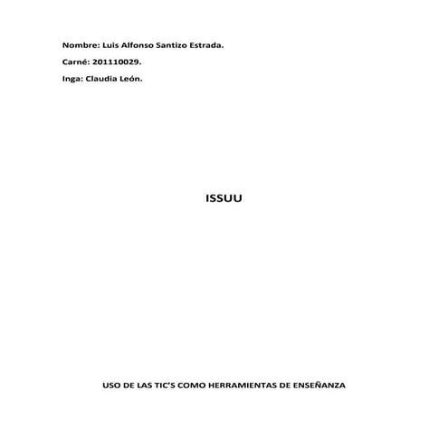 Manual educativo para el uso de issuu | PPTX