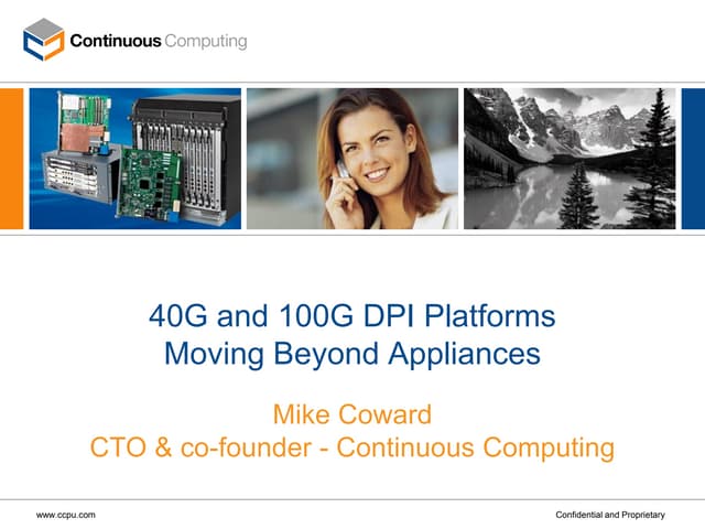 ISS World Prague 2010 - DPI at 40G and 100G: Moving Beyond Appliances