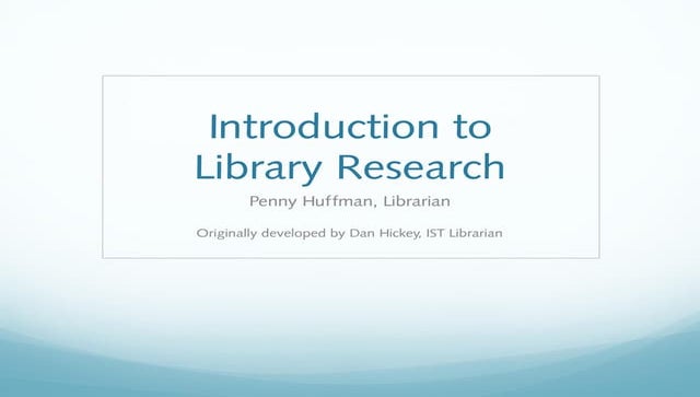 Ist110s Library Search Skills