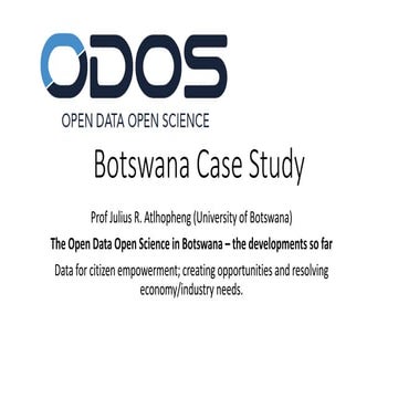 Botswana Open Science Open Data Case Study/Julius Atlhopheng