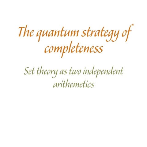 The quantum strategy of completeness