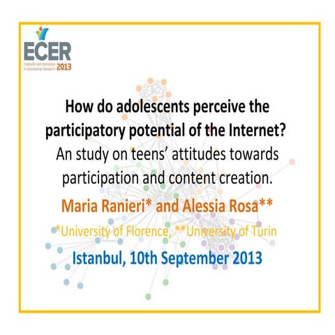 How do adolescents perceive the participatory potential of the Internet?