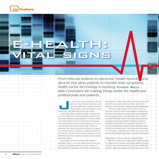 iStart - eHealth Vital signs for the future of health technology