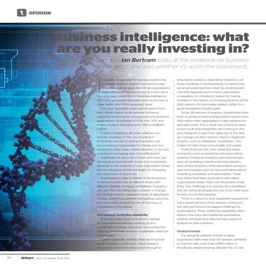 iStart - Business Intelligence: What are you really investing in?