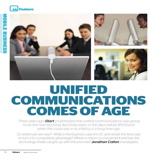 iStart - Unified Communications comes of age