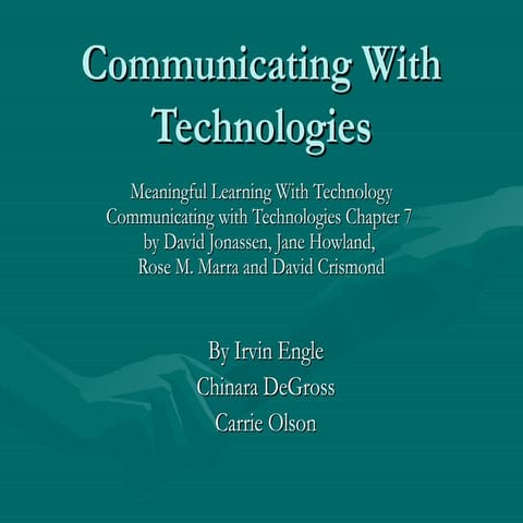 Istc 655 Chapter 7 Ppt