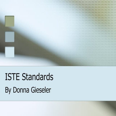 Iste Standards Presentation For Tech Day