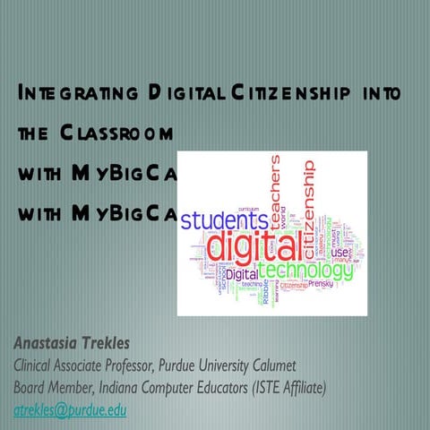ISTE 2012 - Digital Citizenship and MyBigCampus