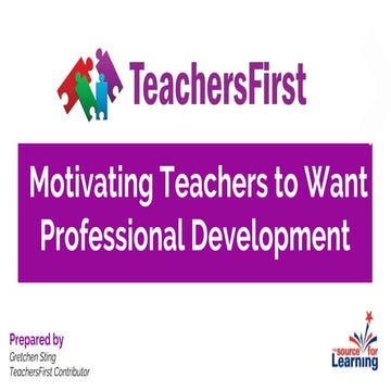 Professional Development of Teachers | PPTX