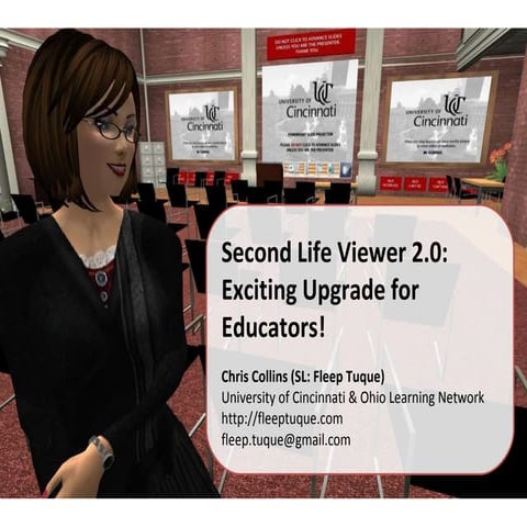 ISTE Presentation - Second Life Viewer 2.0: Exciting Upgrade for Educators!  - Fleep Tuque - March 2010