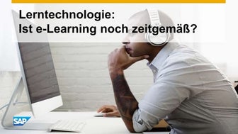 Ist e -learning noch zeitgemäss - Vortrag von der LEARNTEC