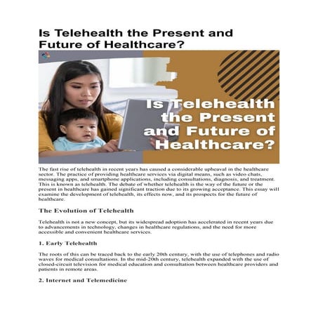 Is Telehealth the Present and Future of Healthcare?