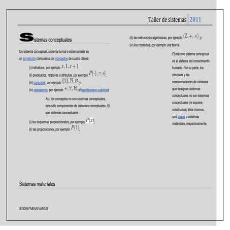 Istemas conceptuales