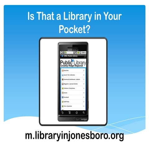 Is That a Library In Your Pocket?