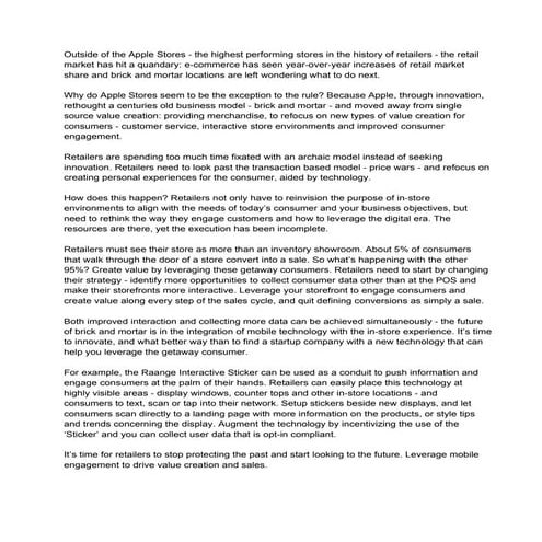 Is The Brick And Mortar Model Broken?